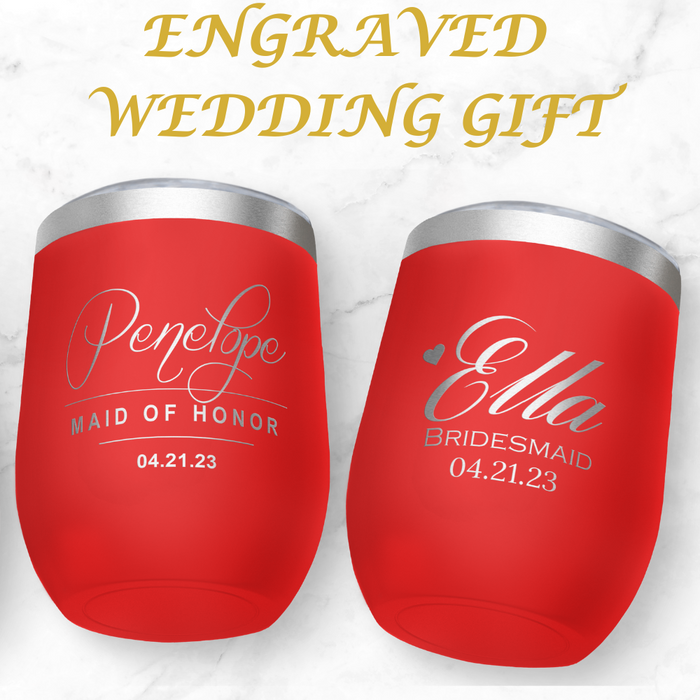 Custom Wine Tumbler - Red