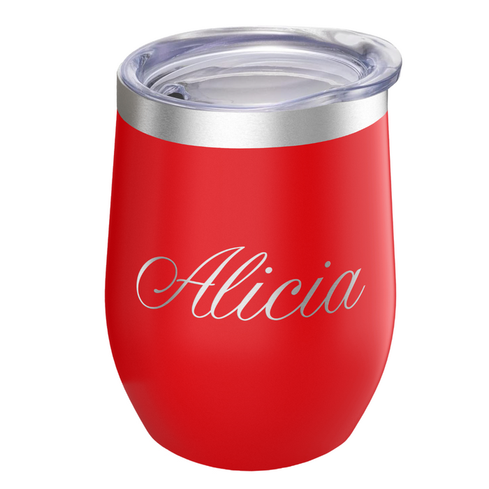 Custom Wine Tumbler - Red