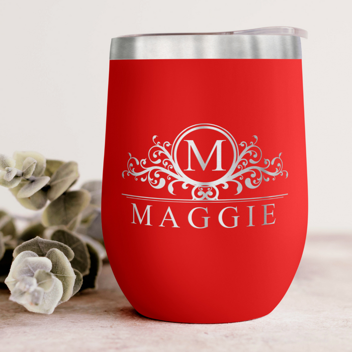 Custom Wine Tumbler - Red