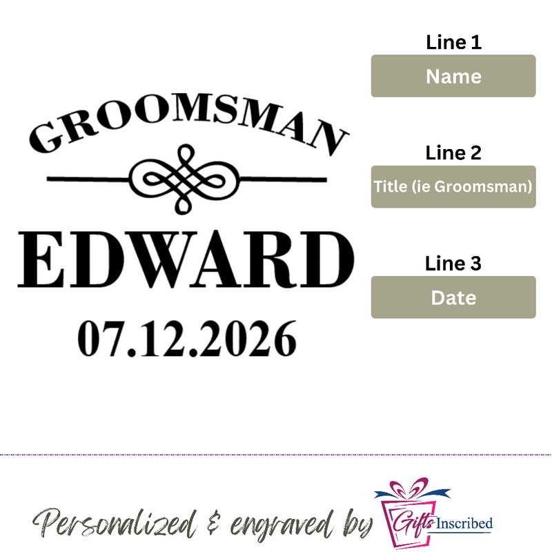 Flask Groomsmen Design 1