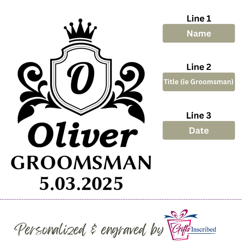 Flask Groomsmen Design 3
