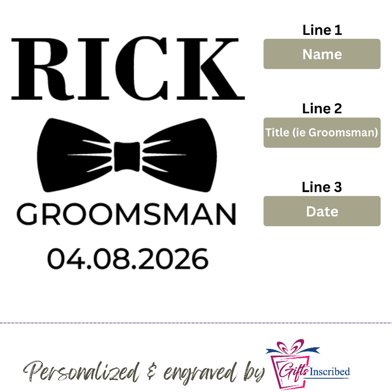 Flask Groomsmen Design 4