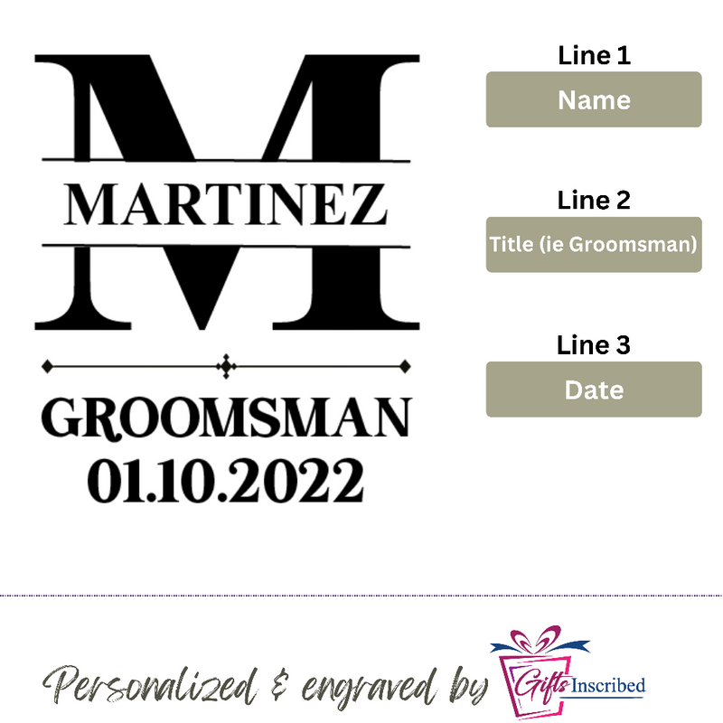 Flask Groomsmen Design 8