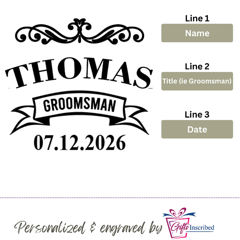 Flask Groomsmen Design 5