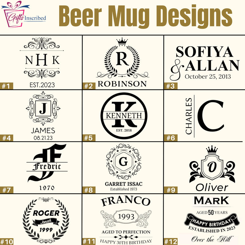 Personalized Beer Mug