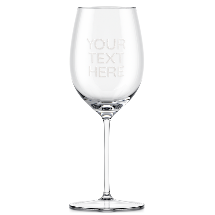 Custom Text Wine Glass