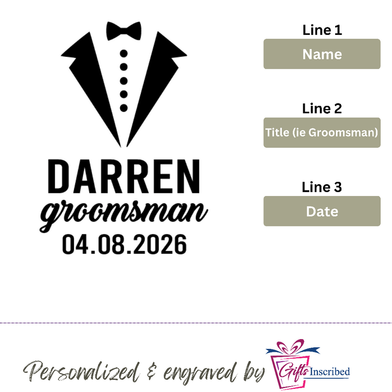 Flask Groomsmen Design 7