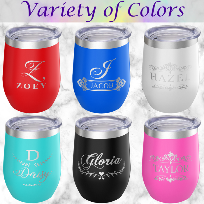 Custom Wine Tumbler - Red