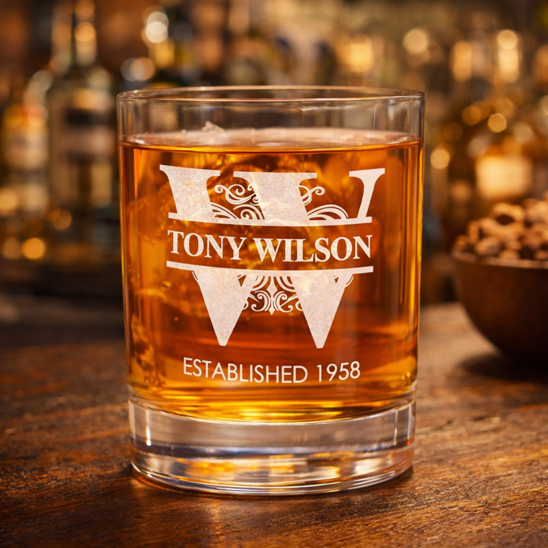 Personalized Whiskey Glass