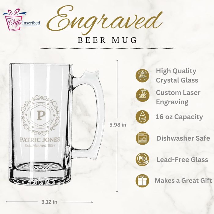 Personalized Beer Mug infographic