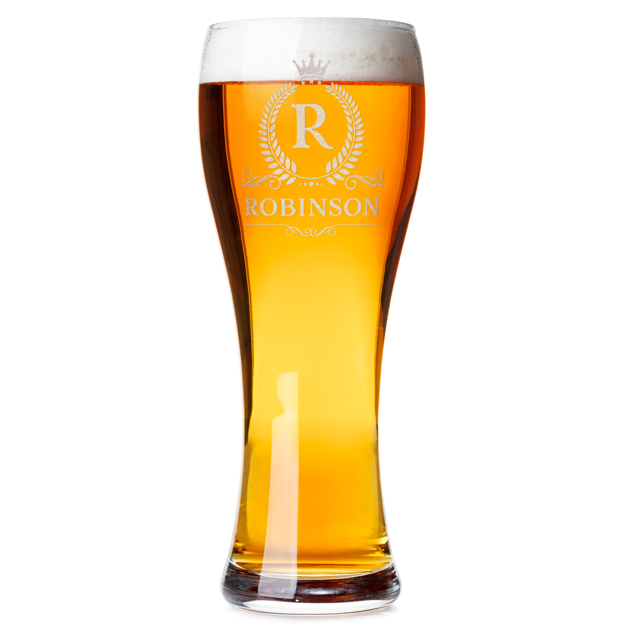 Personalized Beer Pilsner Glass Engraved Gift